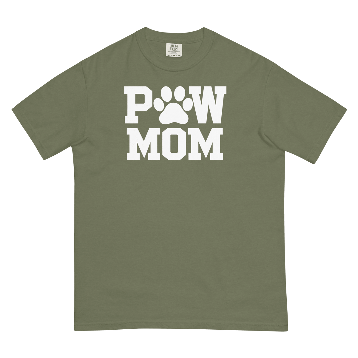PAW MOM Premium Heavyweight T-Shirt | Unisex Dog & Pet Mum Tee | Brandabubble - Brandabubble
