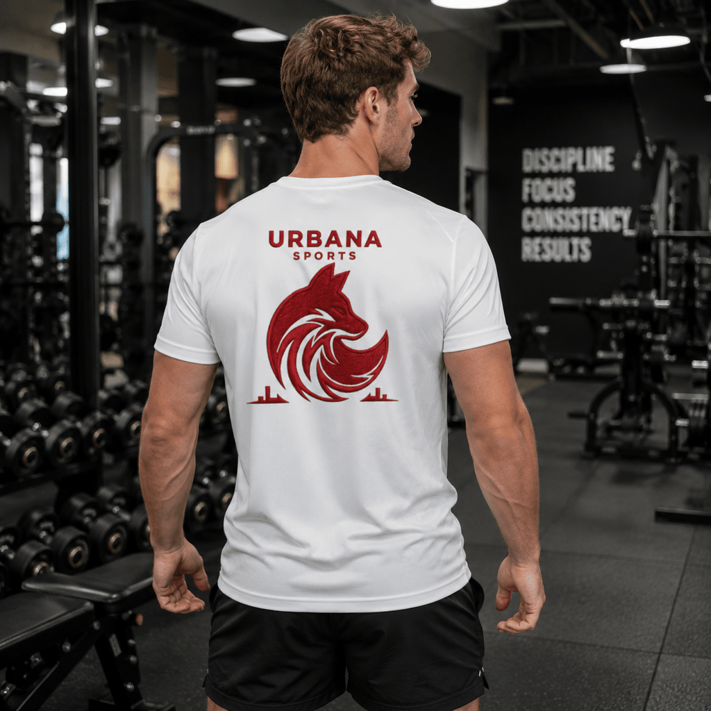 Urbana Sports Red Fox Premium TriDri Performance T-Shirt (Back Print) | Unisex Lightweight Activewear Tee | Brandabubble - Brandabubble