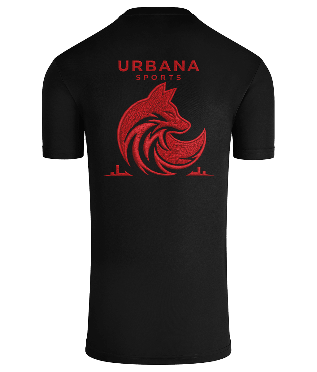 Urbana Sports Red Fox Premium TriDri Performance T-Shirt (Back Print) | Unisex Lightweight Activewear Tee | Brandabubble - Brandabubble