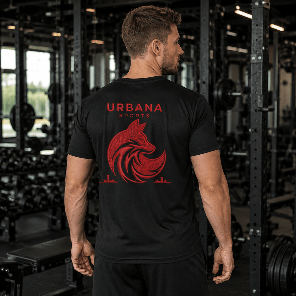 Urbana Sports Red Fox Premium TriDri Performance T-Shirt (Back Print) | Unisex Lightweight Activewear Tee | Brandabubble - Brandabubble