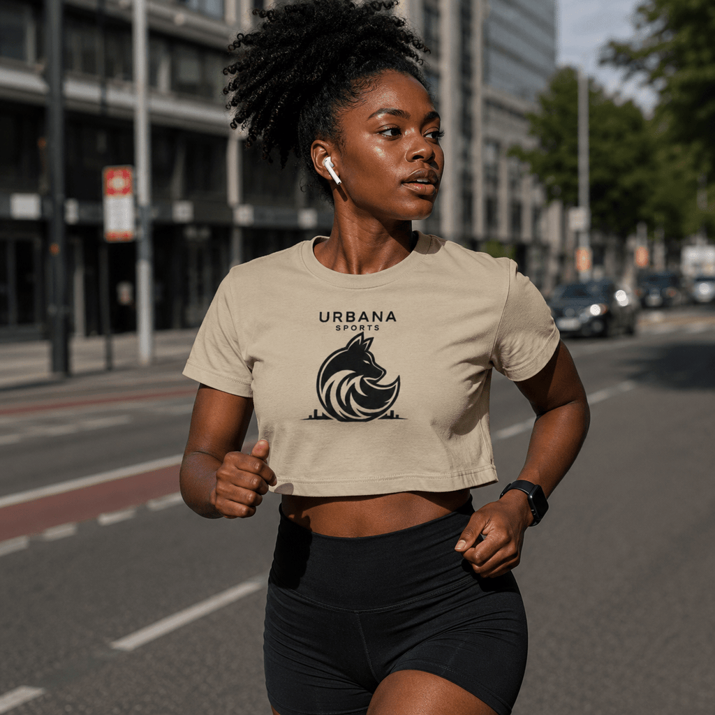 Urbana Sports Women's Performance Crop Top | Lightweight Athletic Crop Tee | Brandabubble - Brandabubble